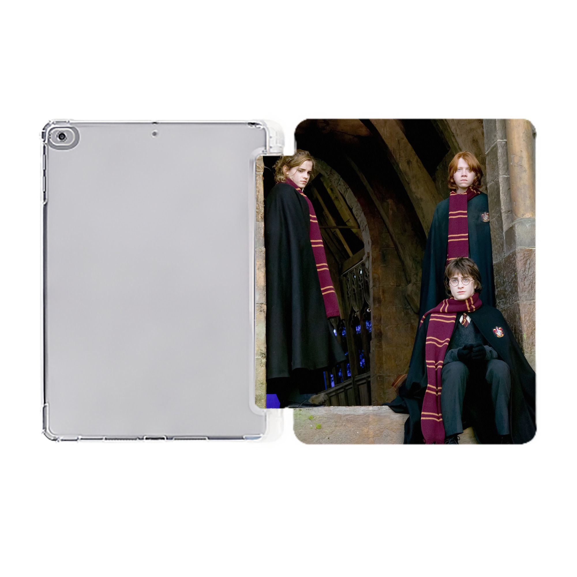 （画像用） Harry Potter ハリー・ポッターシリーズ IPad ケース ペン収納付き 三つ折りスタンド PUレザー×シリコン 対応機種9.5/10.5/10.9インチ